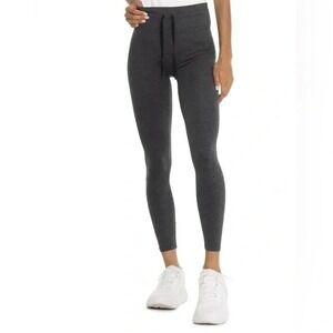 SPANX Skysoft Hi Rise Leggings Size Large Very Black Heather 50754R